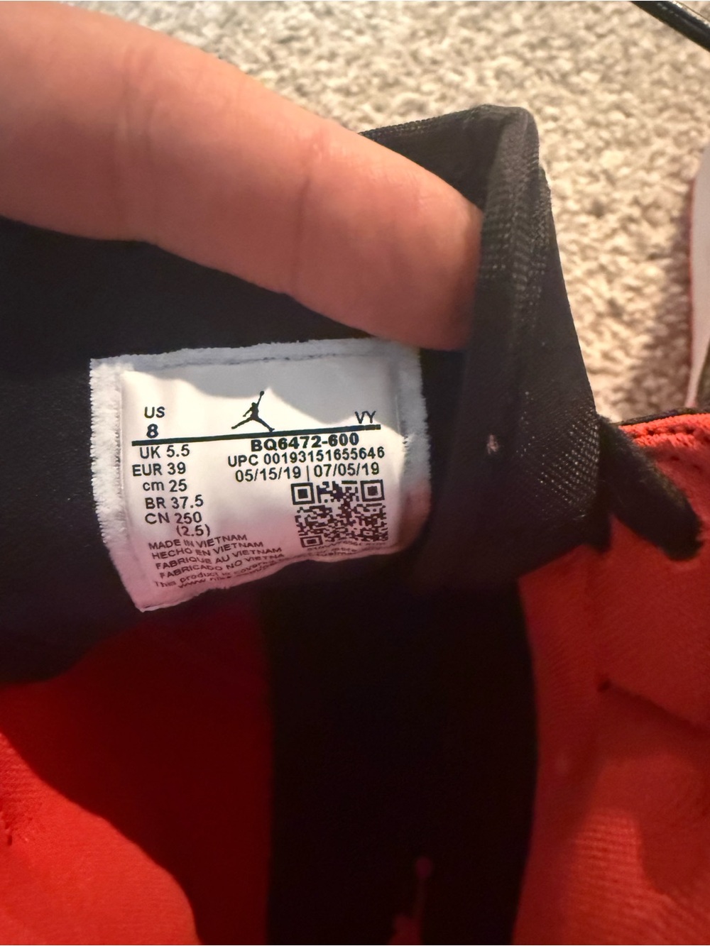 Nike Women's neon Red and Black High-Top Sneakers - Picture 3 of 3